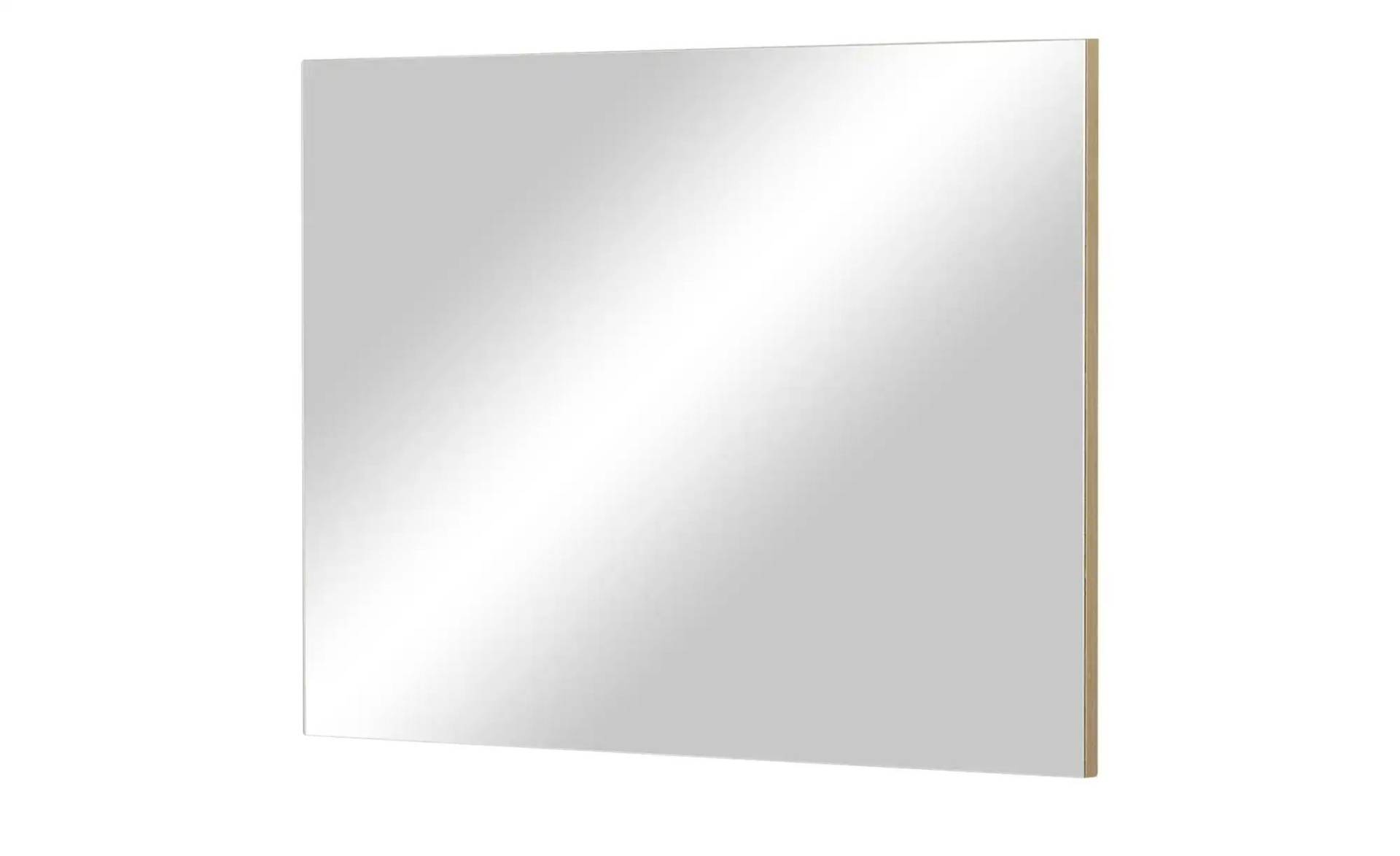 Wohnwert Spiegel 80 x 60 cm Como ¦ holzfarben ¦ Glas,Aluminium,Holz ¦ Maße (cm): B: 80 H: 60 T: 4.0 Garderoben & Kleiderstangen > Garderoben Spiegel - Möbel Kraft