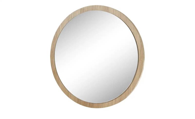Spiegel 40 cm  ¦ holzfarben ¦ Glas,Aluminium,Holzwerkstoff ¦ Maße (cm): T: 2.0  Ø: 40.0 Garderoben & Kleiderstangen > Garderoben Spiegel - Möbel Kraft