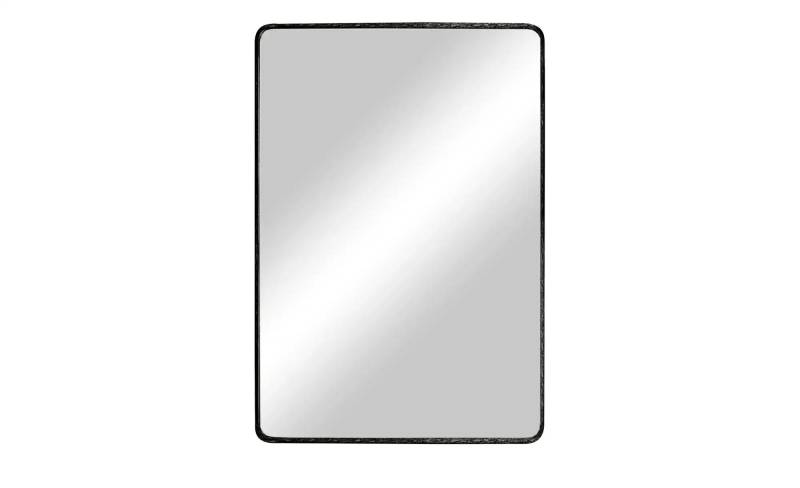 Spiegel  60 x 80 cm  ¦ schwarz ¦ Glas,Aluminium,Metall ¦ Maße (cm): B: 60 H: 80 Dekoration > Spiegel - Möbel Kraft
