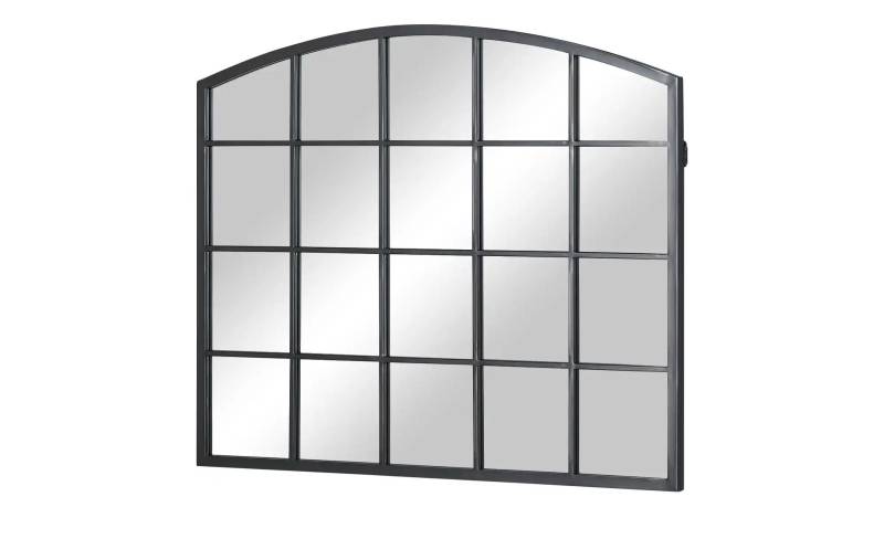 Spiegel  90 x 76 cm  ¦ schwarz ¦ Glas,Aluminium,Holzwerkstoff,Metall ¦ Maße (cm): B: 90 H: 76 T: 3.0 Dekoration > Spiegel - Möbel Kraft