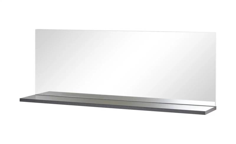 Spiegel 129 x 47 cm  ¦ grau ¦ Holzwerkstoff ¦ Maße (cm): B: 129 H: 47 T: 20.0 Garderoben & Kleiderstangen > Garderoben Spiegel - Möbel Kraft