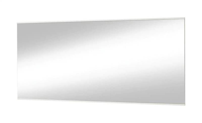Spiegel  123 x 62 cm  ¦ weiß ¦ Glas,Aluminium,Holzwerkstoff ¦ Maße (cm): B: 123 H: 62 T: 2.5 Garderoben & Kleiderstangen > Garderoben Spiegel - Möbel Kraft
