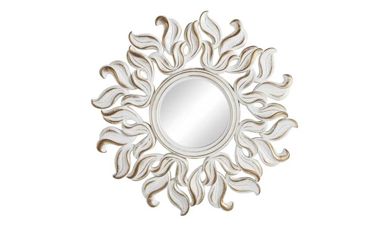 Spiegel   ¦ weiß ¦ Kunststoff,Glas Ø: 35.0 Badaccessoires - Möbel Kraft