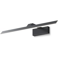 Spiegelleuchte Metall LED B: 52 cm Schwarz länglich von Maytoni