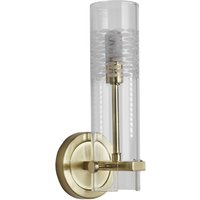 Spiegelleuchte in Messing Klar IP44 G9 H: 28,5 cm von Searchlight