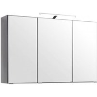 Spiegelschrank 100 inkl LED Beleuchtung Florida von Held Möbel Graphit