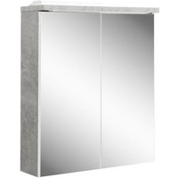 Spiegelschrank 60 inkl LED Beleuchtung POOL von Bega Beton / Weiss