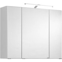 Spiegelschrank 80 inkl LED Beleuchtung Cardiff von Held Möbel Weiß