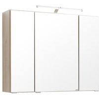 Spiegelschrank 80 inkl LED Beleuchtung Portofino von Held Möbel Buche Iconic