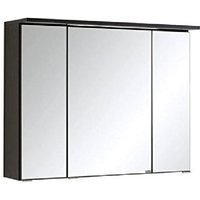 Spiegelschrank 80 inkl LED Einbauleuchte Bologna von Held Möbel Graphit