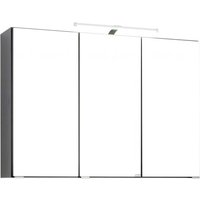Spiegelschrank 90 inkl LED Beleuchtung Bologna von Held Möbel Graphit