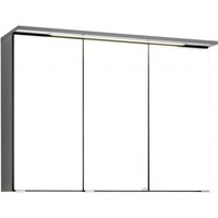 Spiegelschrank 90 inkl LED Einbauleuchte Bologna von Held Möbel Graphit