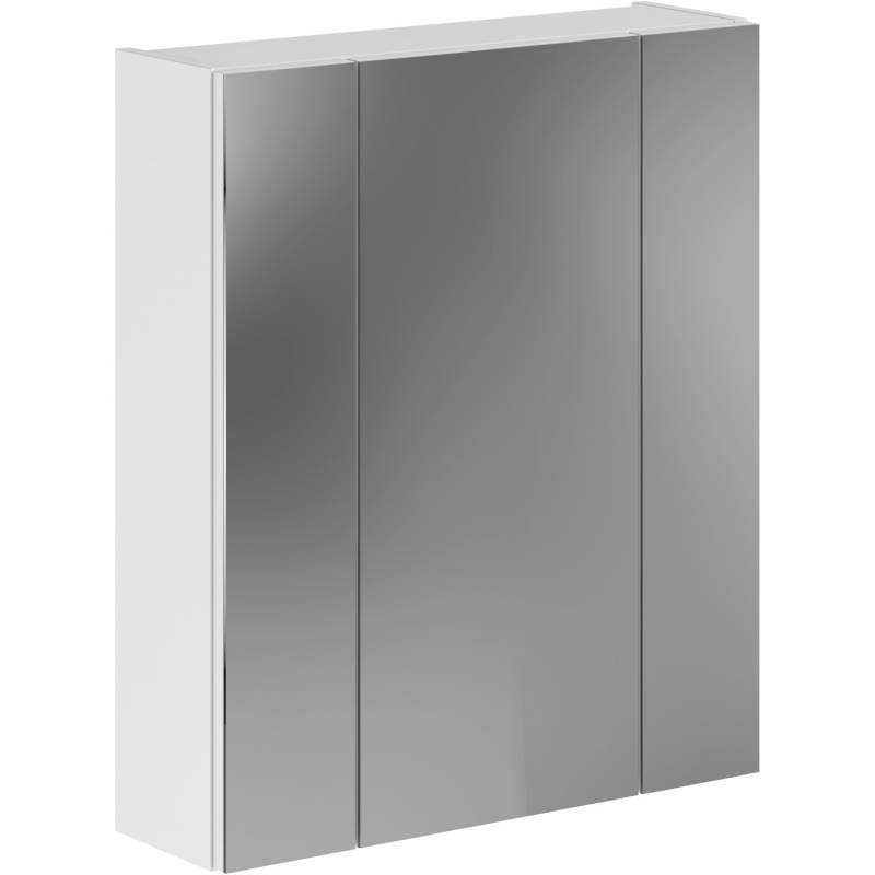 Spiegelschrank Linus Hochglanz Weiß 70 cm dreitürig von xonox.home