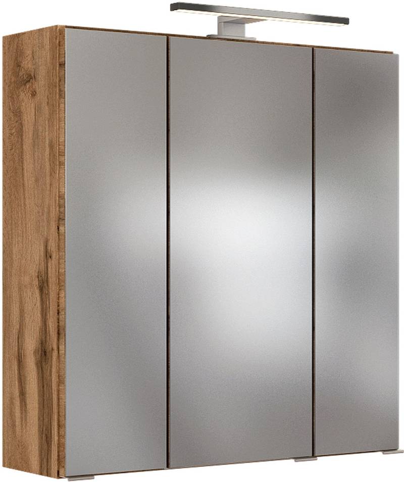 Spiegelschrank Lucca mit LED Eiche B: ca. 60 cm