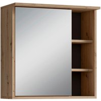 Spiegelschrank WELLNESS Eiche Artisan Nachbildung B/H/T: ca. 60x61x28 cm von byLIVING