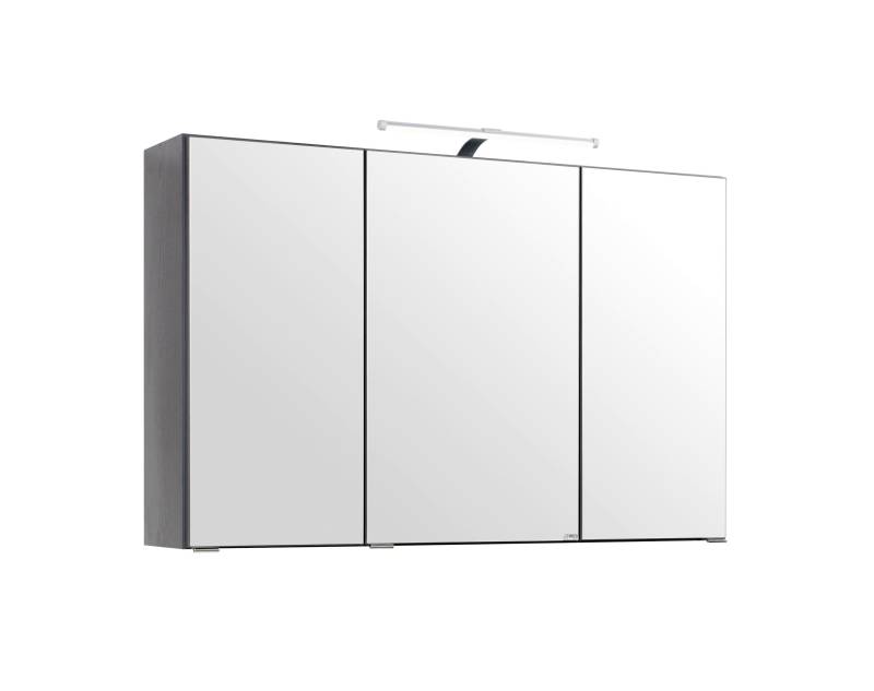 Spiegelschrank Florida in Graphitfarben mit LED Spiegelschrank Florida in Graphitfarben mit LED