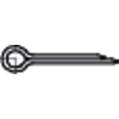 Splint ISO 1234 Stahl galvanisch verzinkt blau ø6,3 x 112mm von Nobrand