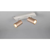 Spot 2x GU10 Coffee / Warm Grey 1 Stück Metall Hellbraun, Grau