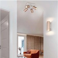 Spot 4x GU10 Coffee / Warm Grey 1 Stück Metall Hellbraun, Grau