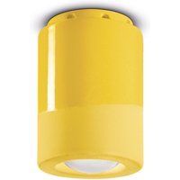 Spot Lampe Decke Keramik E14 rund Ø 8,5 cm Aufputz Gelb Spot Lampe Decke Keramik E14 rund Ø 8,5 cm Aufputz Gelb von Ferroluce