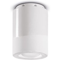 Spot Leuchte Decke Keramik rund D: 8,5 cm Aufputz Weiß Spot Leuchte Decke Keramik rund D: 8,5 cm Aufputz Weiß von Ferroluce