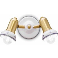 Spot Wand Metall Keramik B: 27 cm E14 verstellbar Landhaus Spot Wand Metall Keramik B: 27 cm E14 verstellbar Landhaus von Ferroluce