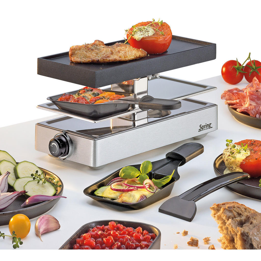 Spring RACLETTE-GRILL Silber Spring RACLETTE-GRILL Silber