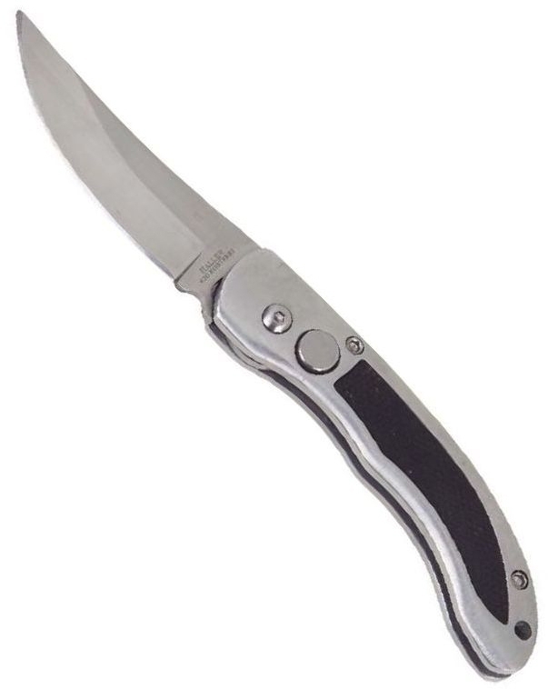 Springmesser gebogene Klinge ,420rsf, mit Clip Springmesser gebogene Klinge ,420rsf, mit Clip von Haller
