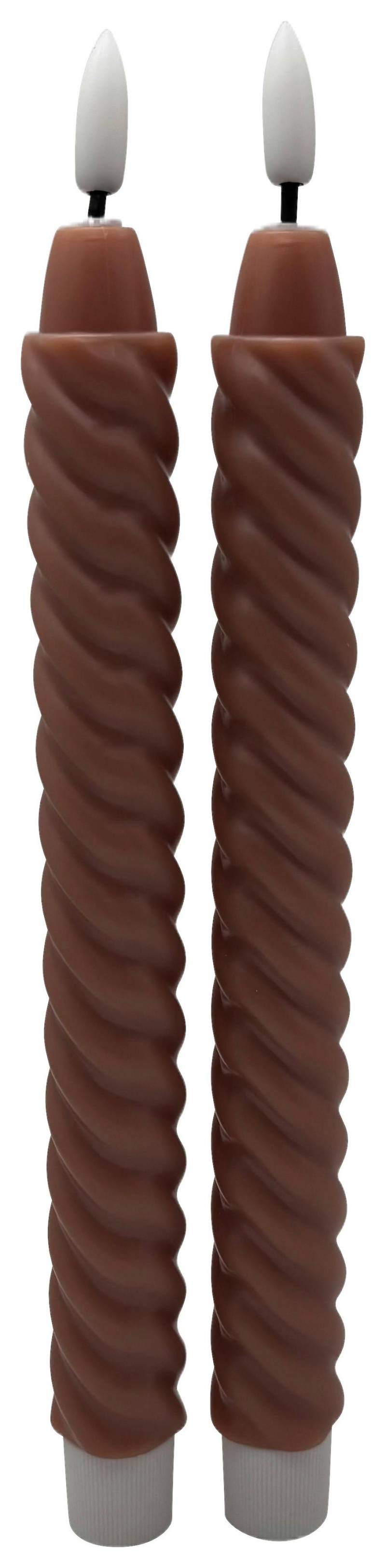 Stabkerze Twist Altrosa, 2er Set Stabkerze Twist Altrosa, 2er Set