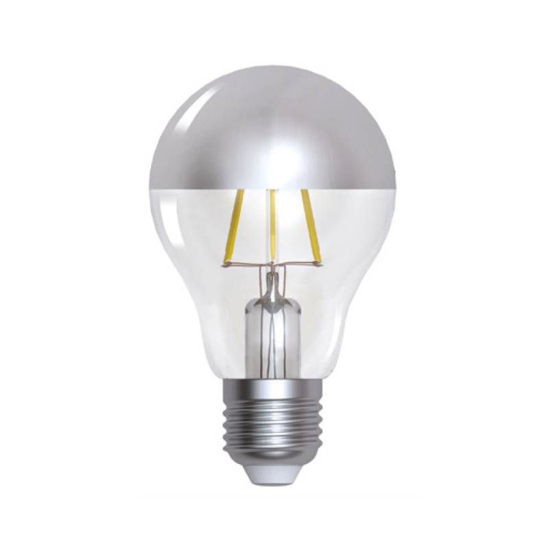 Standard CAP A60 silver cap LED filament 6W E27 2700K 750lm dimmbar