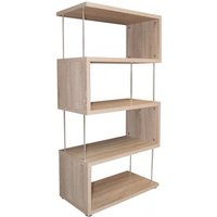 Standregal 4 Fächer 66x126cm STICKS von Mäusbacher Eiche sägerau