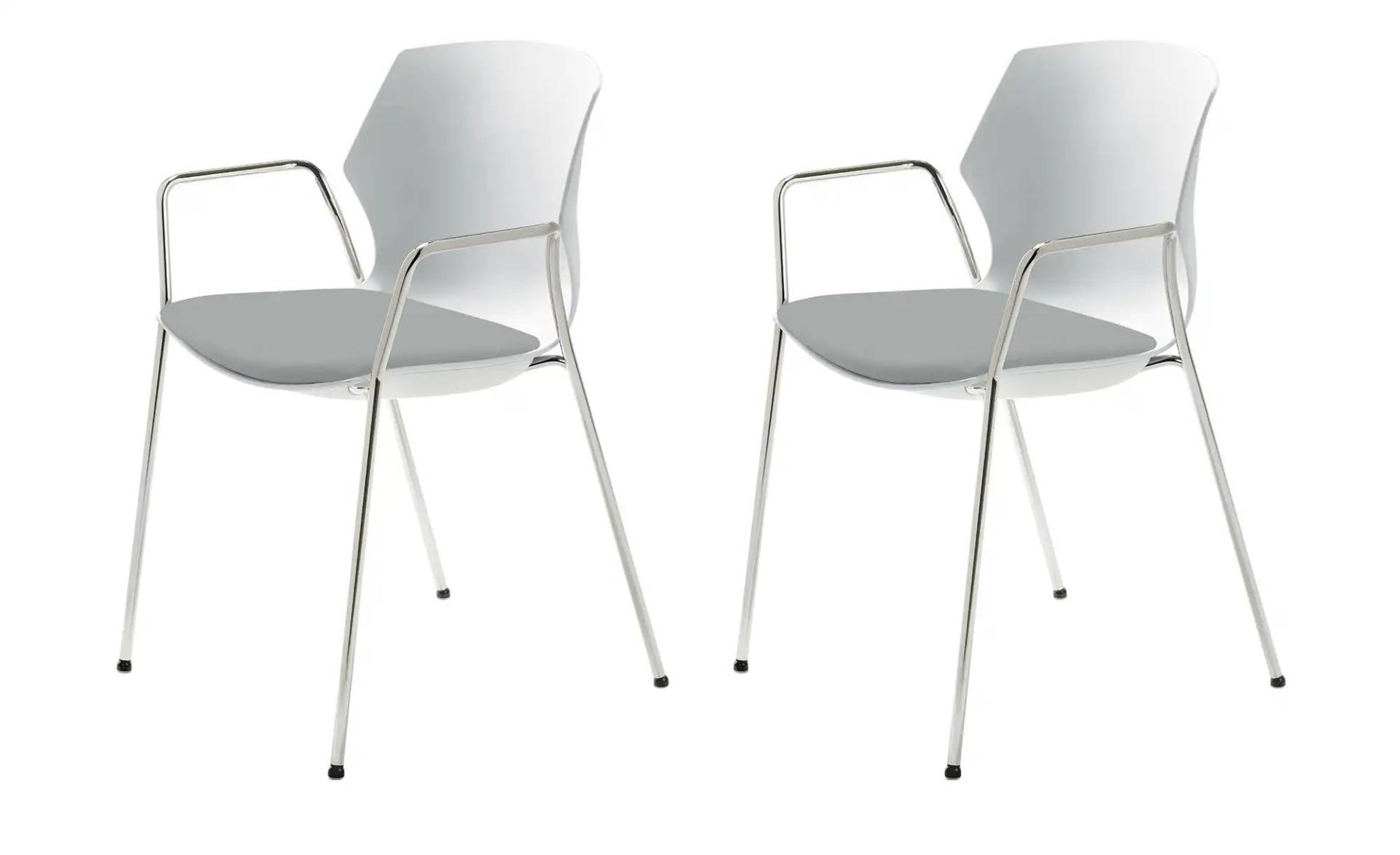 Stapelstuhl 2er Set MyPrimo ¦ grau ¦ Maße (cm): B: 55 H: 80,5 T: 53.0 Stühle > Küchenstühle > Küchenstühle mit Armlehnen - Höffner Stapelstuhl 2er Set MyPrimo ¦ grau ¦ Maße (cm): B: 55 H: 80,5 T: 53.0 Stühle > Küchenstühle > Küchenstühle mit Armlehnen - Höffner
