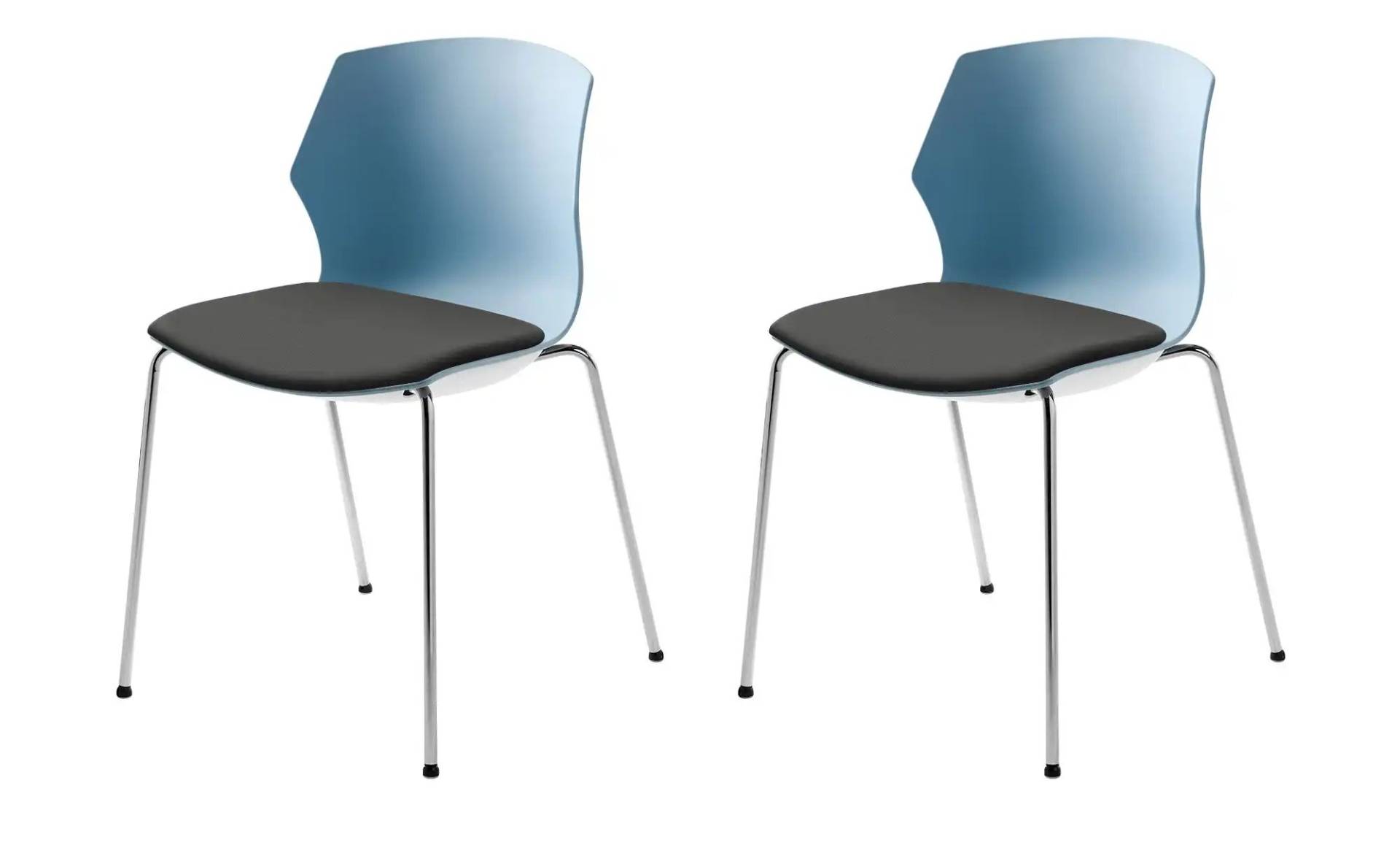 Stapelstuhl  2er Set MyPrimo ¦ schwarz ¦ Maße (cm): B: 51 H: 80,5 T: 53.0 Stühle > Küchenstühle > Küchenstühle ohne Armlehnen - Höffner
