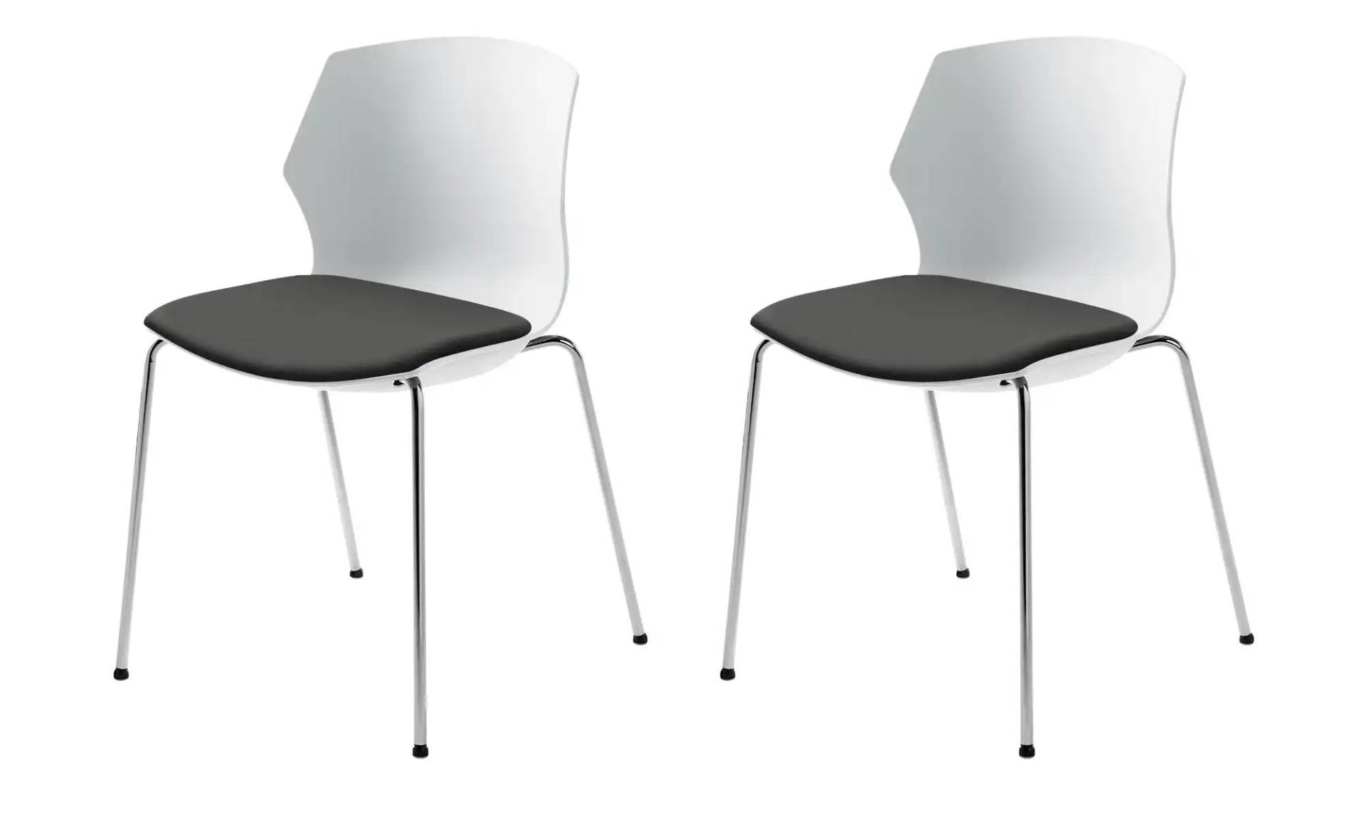 Stapelstuhl  2er Set MyPrimo ¦ schwarz ¦ Maße (cm): B: 51 H: 80,5 T: 53.0 Stühle > Küchenstühle > Küchenstühle ohne Armlehnen - Höffner