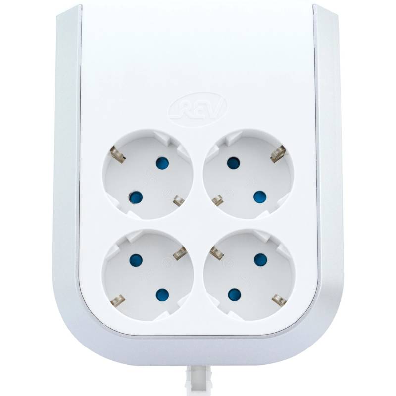 REV Ritter Steckdosenadapter MultiPower 4-fach EB Weiß von REV