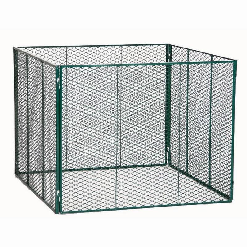 Steckmetall-Komposter grün 80 x 70 x 80 cm