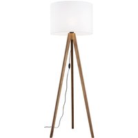 Stehlampe 145 cm klein Dreibein Stoff Holz E27 NOLAN Stehlampe 145 cm klein Dreibein Stoff Holz E27 NOLAN von TK Lighting