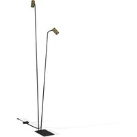 Stehlampe 2-flammig GU10 212-216 cm in Schwarz Messing Stehlampe 2-flammig GU10 212-216 cm in Schwarz Messing von Nowodvorski