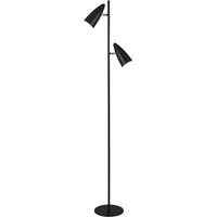 Stehlampe 2-flammig in Schwarz Gold E14 160 cm Metall Stehlampe 2-flammig in Schwarz Gold E14 160 cm Metall von Searchlight