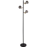 Stehlampe 3-flammig E14 153 cm Rauchglas verstellbar Stehlampe 3-flammig E14 153 cm Rauchglas verstellbar von Searchlight