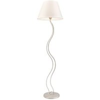Stehlampe Ambiente Creme Stoff Wohnzimmer rund von Lamkur