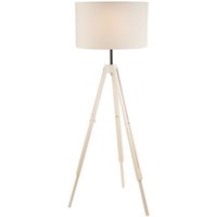 Stehlampe Creme Holz 110cm Wohnzimmer verstellbar Stehlampe Creme Holz 110cm Wohnzimmer verstellbar von Lamkur