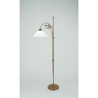 Stehlampe Glas Berliner Messing E27 160 cm wohnlich von Berliner Messingleuchten