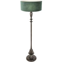 Stehlampe Holz Leinen Schwarz Grün 153 cm E27 blendarm von Steinhauer BV (light+building)