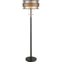 Stehlampe LARA Mica Glas Metall 1,52m Ø40cm Leuchte von ELSTEAD