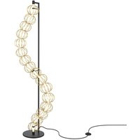 Stehlampe LED Metall 154,7 cm hoch in Gold 3000 lm LEON von Maytoni