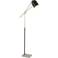 Stehlampe Marmor Sockel 149 cm hoch verstellbar Metall von Searchlight