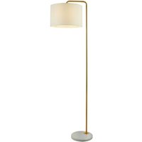 Stehlampe Marmor Sockel 155 cm klein Gold Antik Weiß E27 Stehlampe Marmor Sockel 155 cm klein Gold Antik Weiß E27 von Searchlight