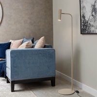 Stehlampe Metall GU10 verstellbar 159 cm in Beige Gold von Luminex