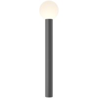 Stehlampe außen Aluminium E27 IP54 80 cm hoch Grau Weiß von Maytoni